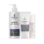 Kit-Hidratantes-Mantecorp-Epidrat---Creme-Facial-Hidratante-40-g---Creme-Corporal-Hidratante-450-g---Hidratante-Labial-FPS-30-55-g-Vitrine