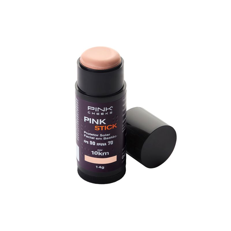 Protetor-Solar-Facial-com-Cor-Pink-Cheeks-Pink-Stick-FPS-90-FPUVA-70-10Km-14-g-Vitrine