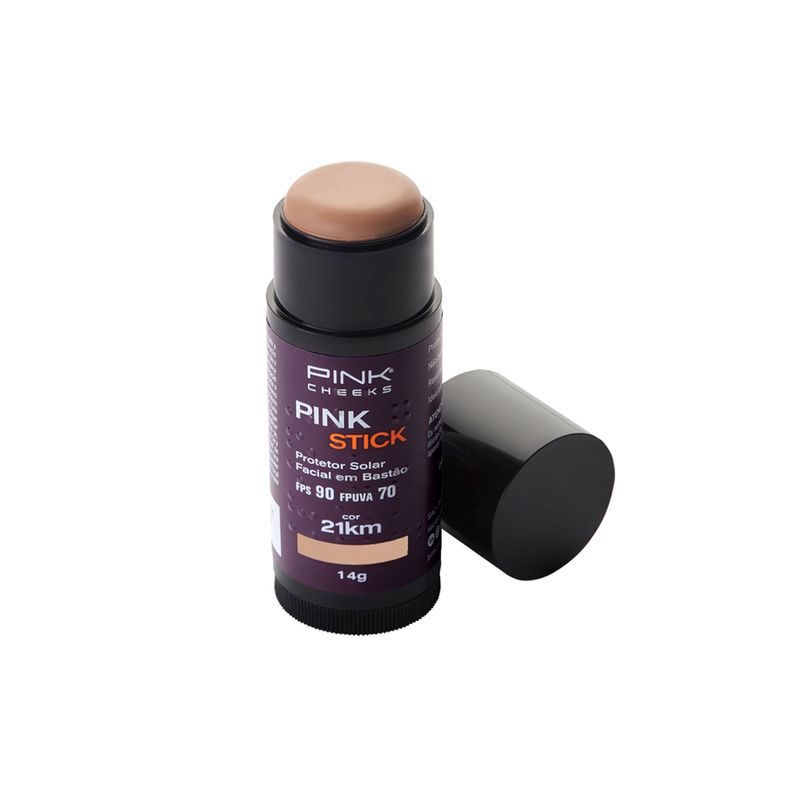 Protetor-Solar-Facial-com-Cor-Pink-Cheeks-Pink-Stick-FPS-90-FPUVA-70-21Km-14-g-Vitrine