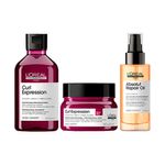 Kit-L’Oreal-Professionnel-Serie-Expert-Curl-Expression---Shampoo-300-ml---Mascara-250-g---Oleo-Capilar-Absolut-Repair-90-ml-Produtos