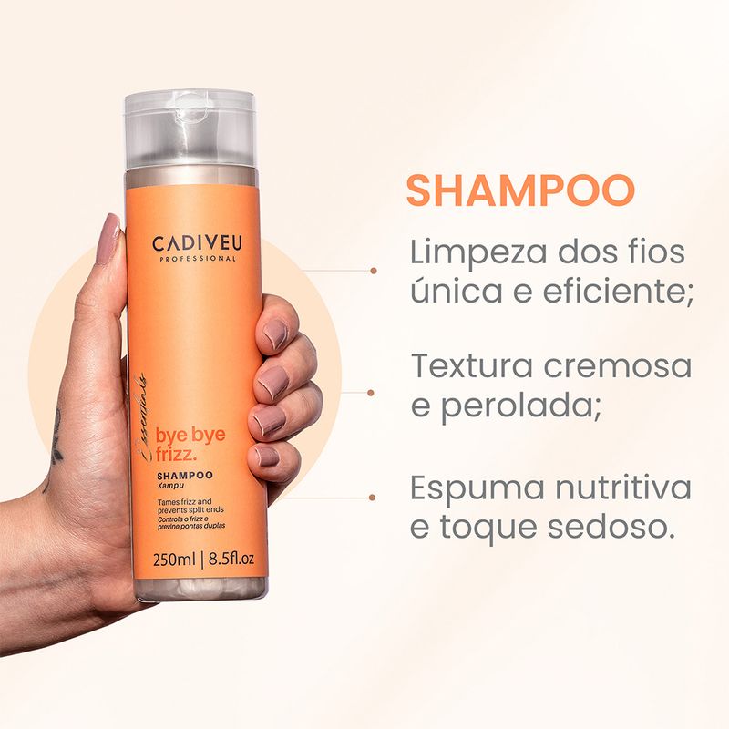 Shampoo-Cadiveu-Essentials-Bye-Bye-Frizz-250-ml-Caracteristicas