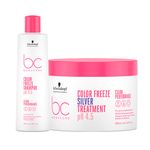 Kit-Capilar-Shampoo-Schwarzkopf-Professional-BC-Bonacure-Color-Freeze---Shampoo-500-ml---Mascara-Matizadora-500-ml