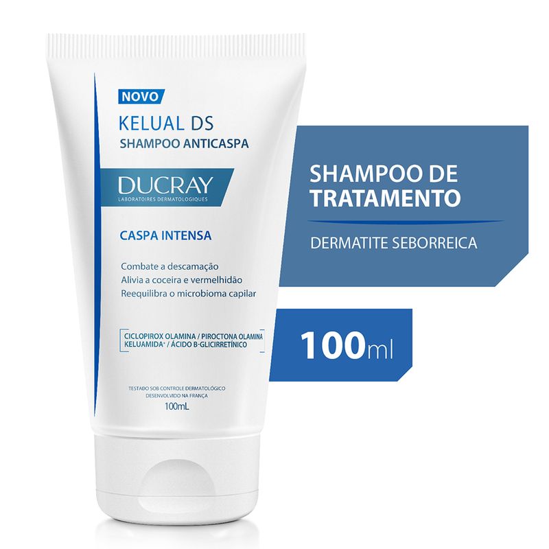 Shampoo-Ducray-Kelual-DS-Anticaspa-100-ml-Produto