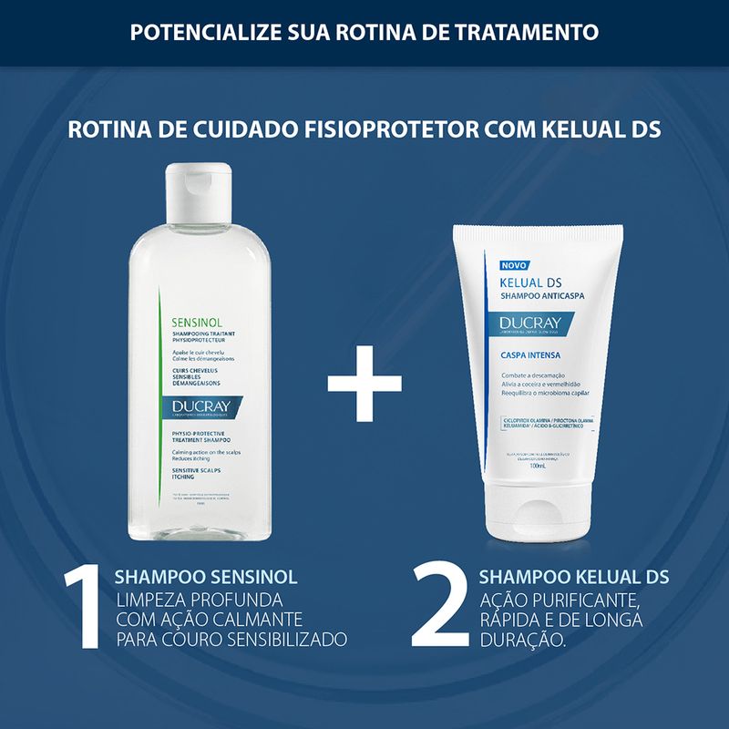 Shampoo-Ducray-Kelual-DS-Anticaspa-100-ml-Rotina