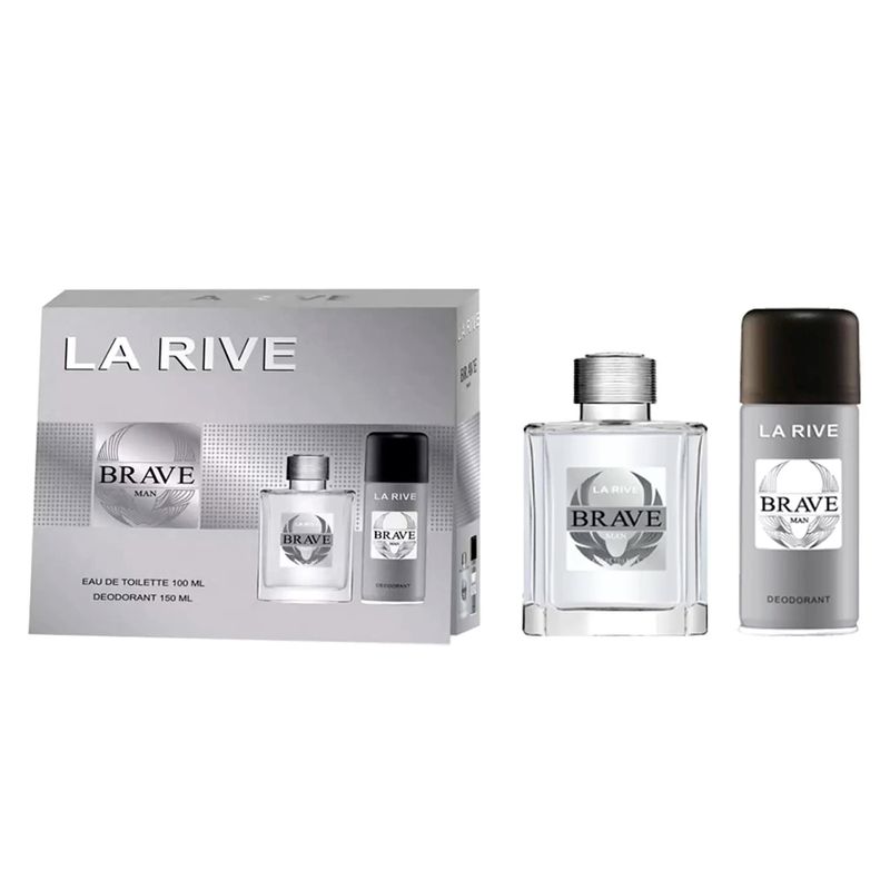 Kit-Perfume-La-Rive-Brave-Man-Masculino-Eau-de-Toilette-100-ml---Desodorante-150-ml-Vitrine