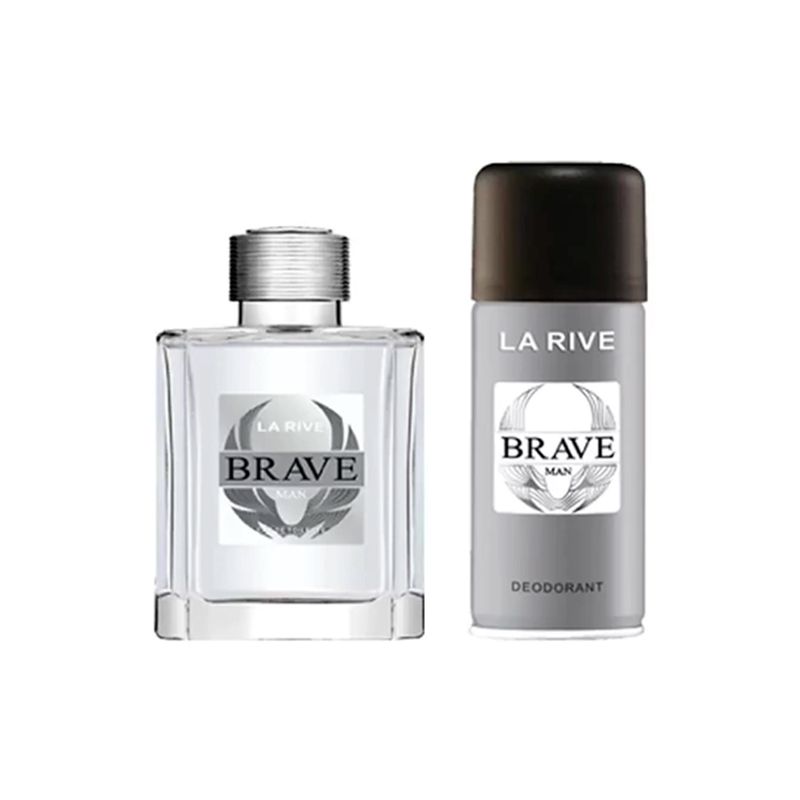 Kit-Perfume-La-Rive-Brave-Man-Masculino-Eau-de-Toilette-100-ml---Desodorante-150-ml-Produtos