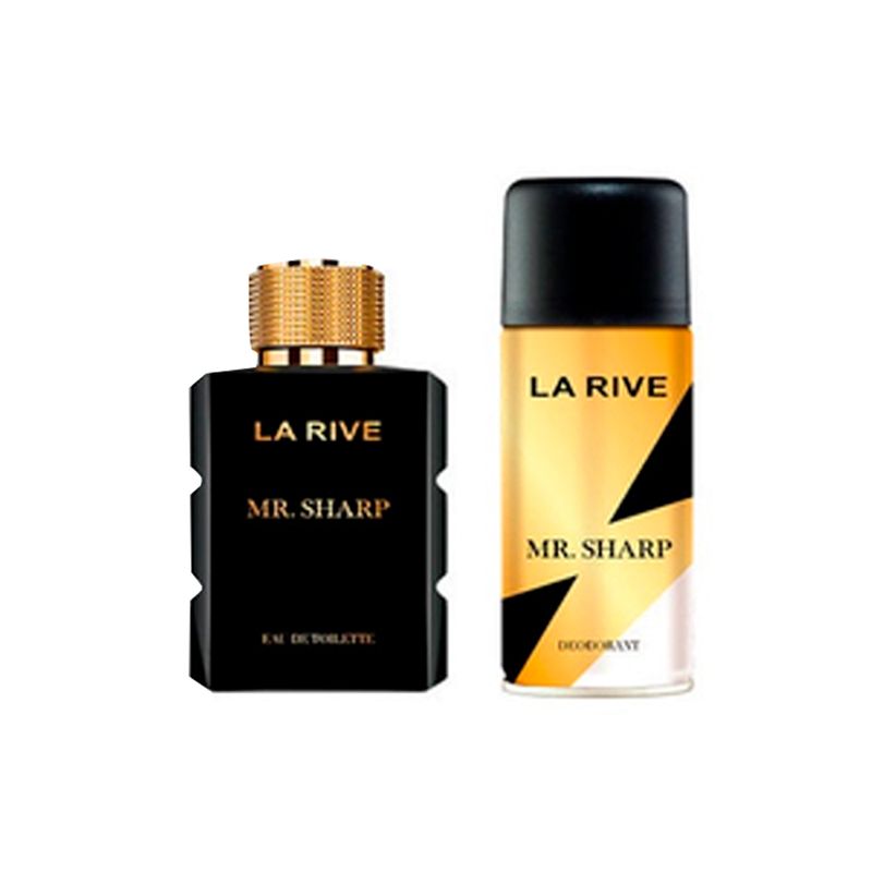 Kit-Perfume-La-Rive-Mr.-Sharp-Masculino-Eau-de-Toilette-100-ml---Desodorante-150-ml-Produtos