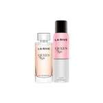 Kit-Perfume-La-Rive-Queenn-Of-Life-Feminino-Eau-de-Toilette-75-ml---Desodorante-150-ml-Produtos