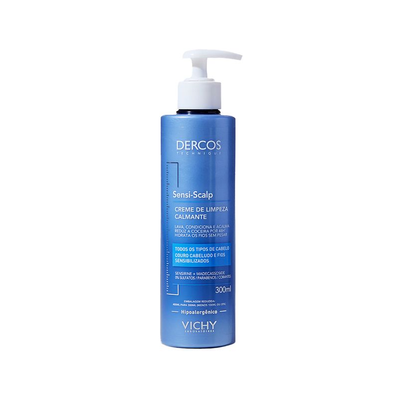 Kit-Capilar-Vichy-Dercos-Sensi-Scalp---Creme-de-Limpeza-300-ml---Serum-Capilar-50-ml-Frasco-Creme