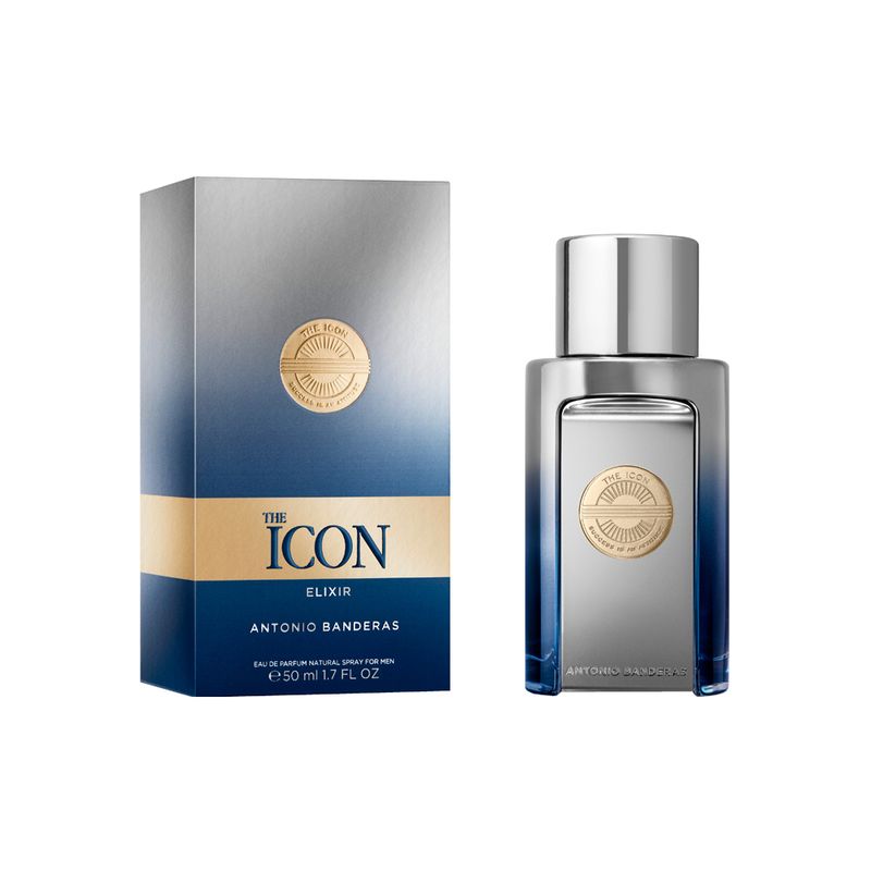 Perfume-Banderas-The-Icon-Elixir-Masculino-Eau-de-Parfum-50-ml-Caixa-Frasco