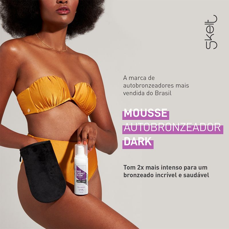 Mousse-Autobronzeador-Corporal-Skelt-Red-Carpet-Glow-Dark-140-ml-Ativos