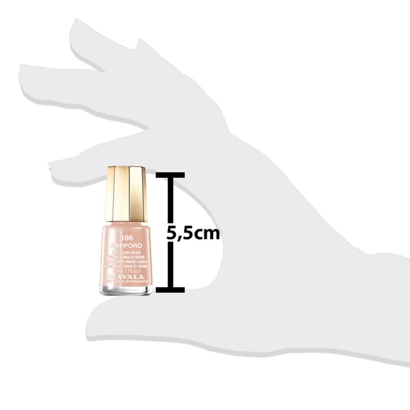 Mini-Esmalte-Cremoso-Mavala-Mini-Color-Sapporo-186-5-ml-Dimensoes