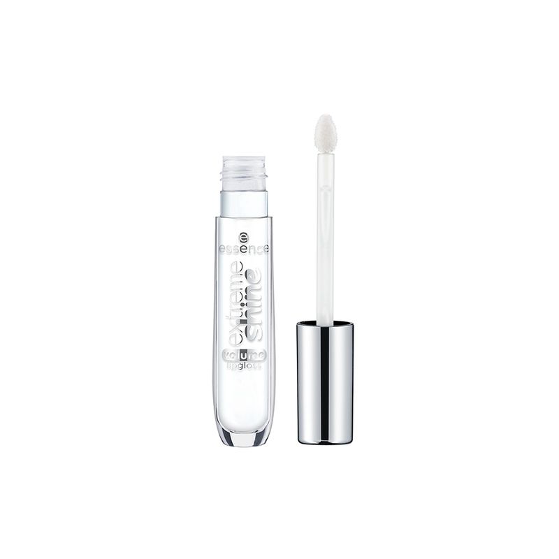 Gloss-Labial-Liquido-Cintilante-Essence-Extreme-Shine-Volume-01-Crystal-Clear-5-ml-Vitrine