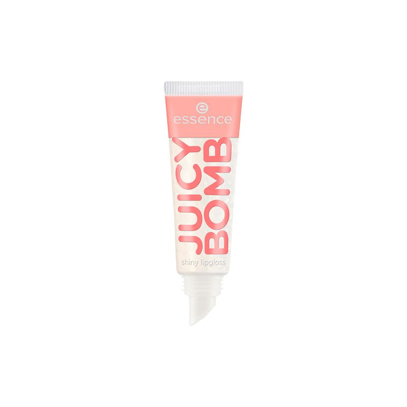 Gloss-Labial-Liquido-Cintilante-Essence-Juicy-Bomb-101-Lovely-Litchi-10-ml-Produto-Aberto