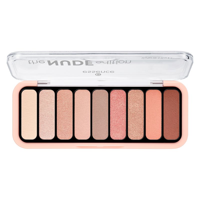 Paleta-de-Sombra-em-Po-Essence-The-Nude-9-Shades-Vitrine