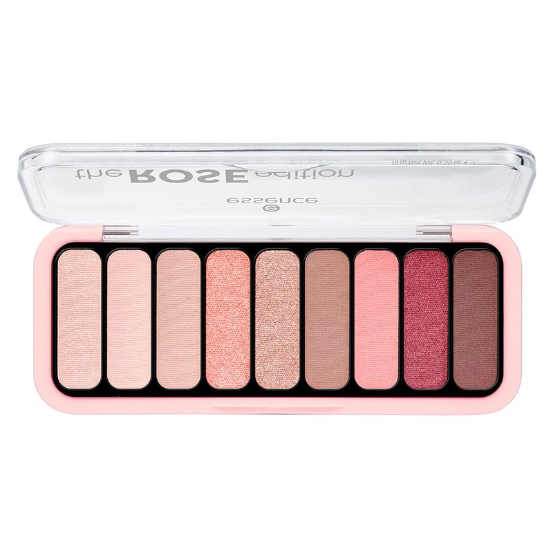Paleta-de-Sombra-em-Po-Essence-The-Rose-9-Shades-Vitrine