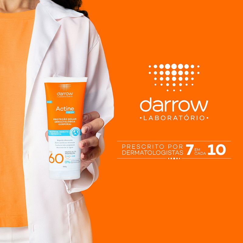 Protetor-Solar-Corporal-Darrow-Actine-Fresh-FPS-60-150-g-Prescrito