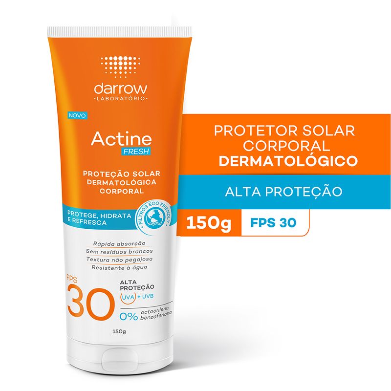 Protetor-Solar-Corporal-Darrow-Actine-Fresh-FPS-30-150-g-Banner
