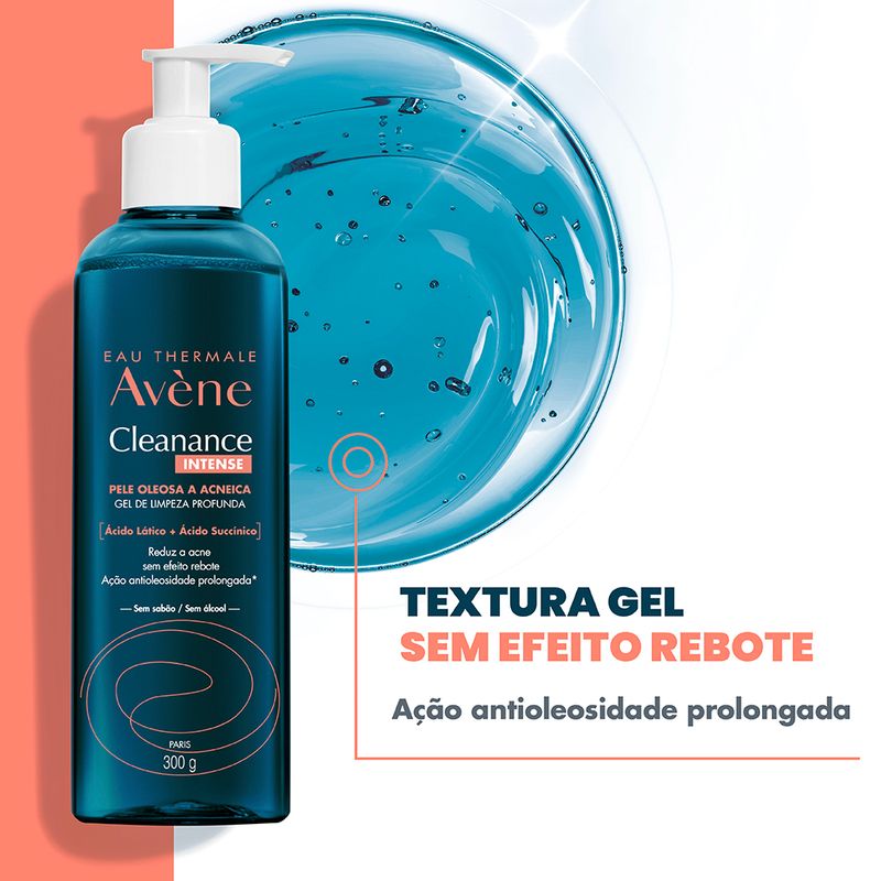 Gel-Facial-de-Limpeza-Profunda-Avene-Cleanance-Intense-Refil-240-g-Textura