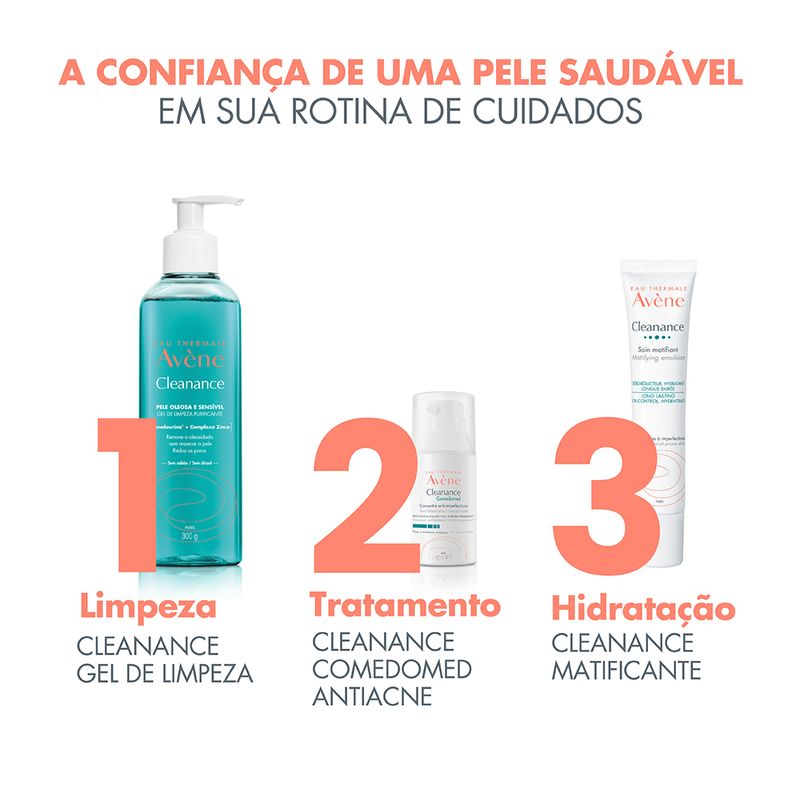 Creme-Hidratante-Facial-Avene-Cleanance-Matificante-40-ml-Rotina