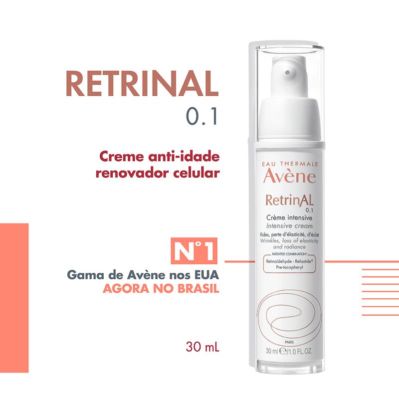 Creme-Anti-idade-Facial-Avene-Retrinal-0.1-30-ml-Produto