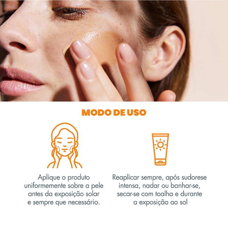 Protetor-Solar-Facial-Clareador-Avene-Eau-Thermale-Mat-Perfect-FPS-70-Clara-40-g-Modo-de-Uso