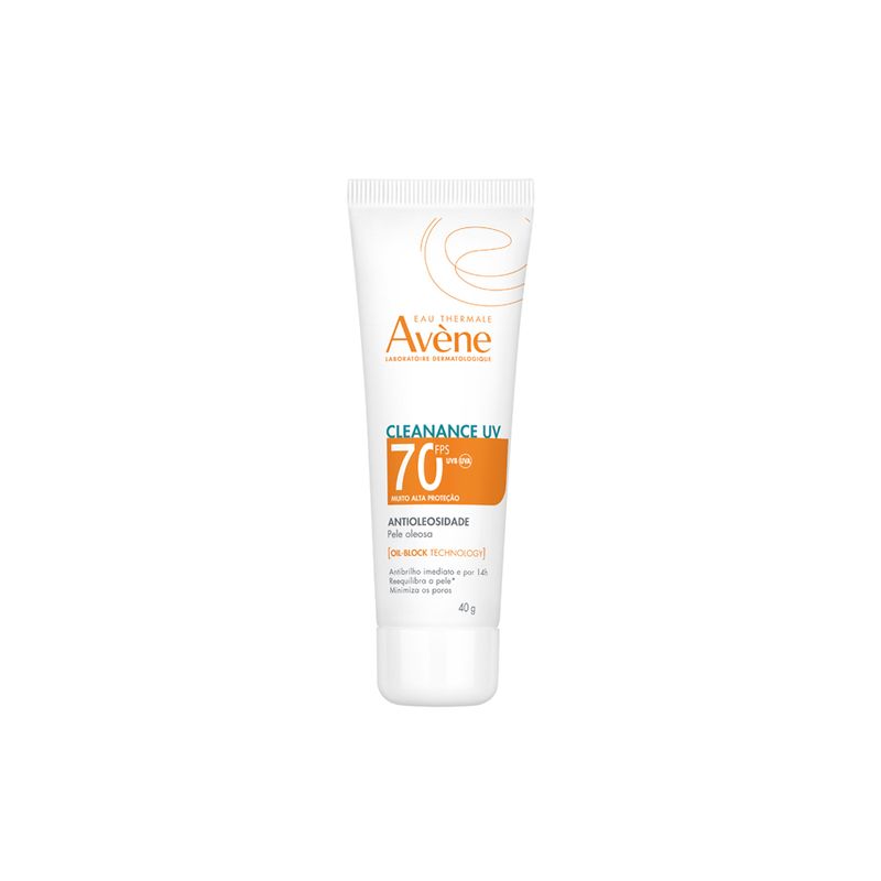 Protetor-Solar-Facial-Antioleosidade-Avene-Cleanance-UV-FPS-70-40-g-Vitrine