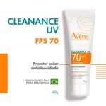 Protetor-Solar-Facial-Antioleosidade-Avene-Cleanance-UV-FPS-70-40-g-Produto