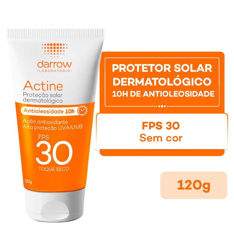Protetor-Solar-Facial-Darrow-Actine-FPS-30-120-g-Produto