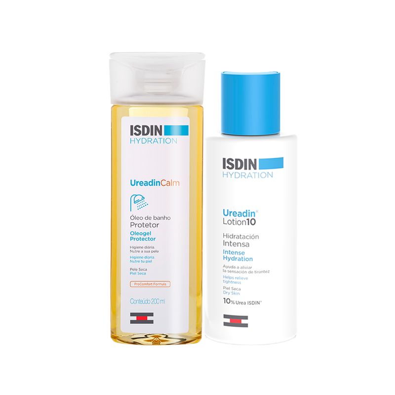 Kit-Isdin-Corporal-Ureadin---Oleo-de-Banho-Hidratante-Corporal-200-ml---Locao-Hidratante-Corporal-100-ml-Vitrine