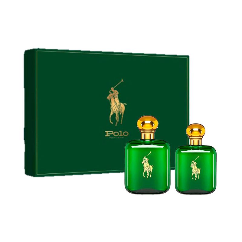 Kit-Perfume-Ralph-Lauren-Polo-Green-Masculino-Eau-de-Toilette-118-ml---Polo-Green-de-59-ml-Vitrine