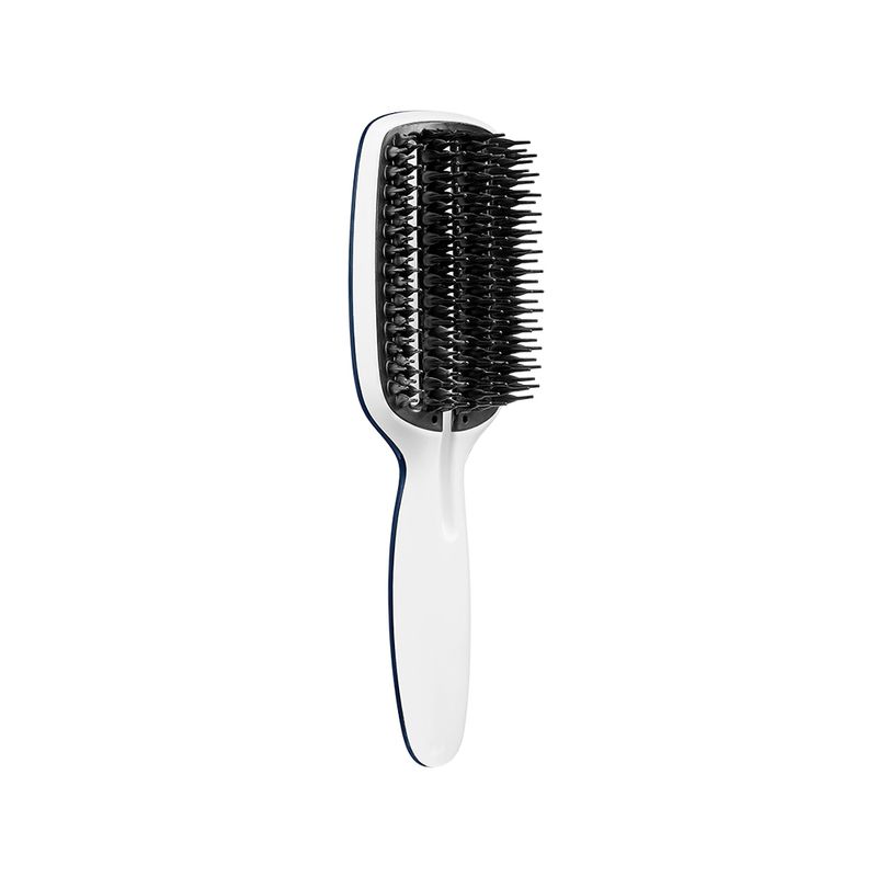 Escova-para-Modelar-Tangle-Teezer-Blow-Styling-Half-Paddle-Preto-e-Branco-Visao-Diagonal