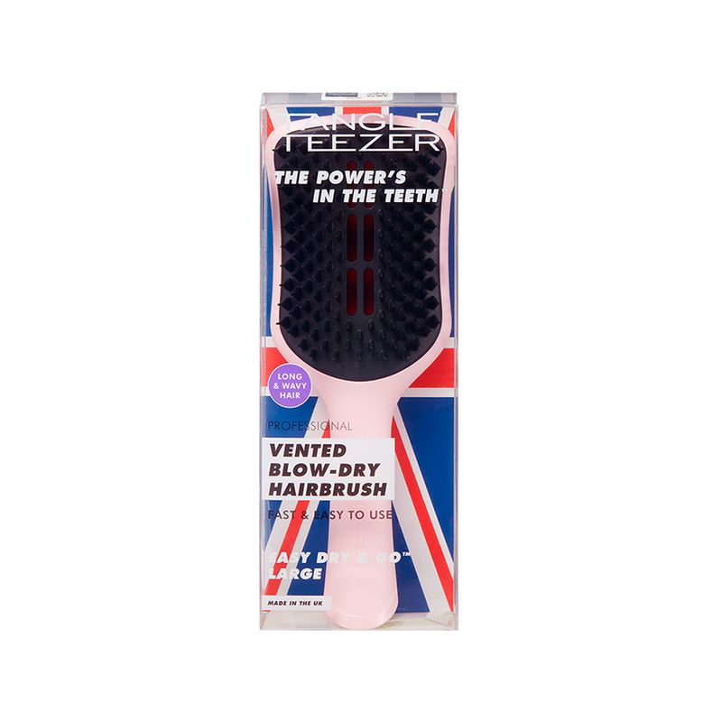 Escova-para-Modelar-Tangle-Teezer-Easy-Dry---Go-Large-Dusky-Rosa-e-Preta-Embagalagem