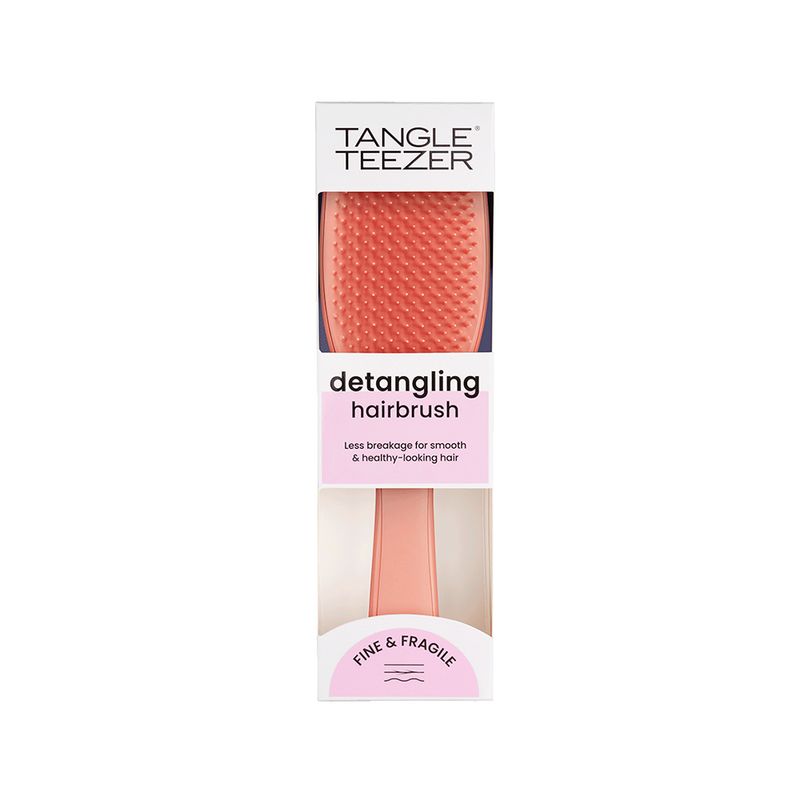 Escova-para-Desembaracar-Tangle-Teezer-Wet-Detangler-Fine---Fragile-Cinnamon-Rosa-Embalagem