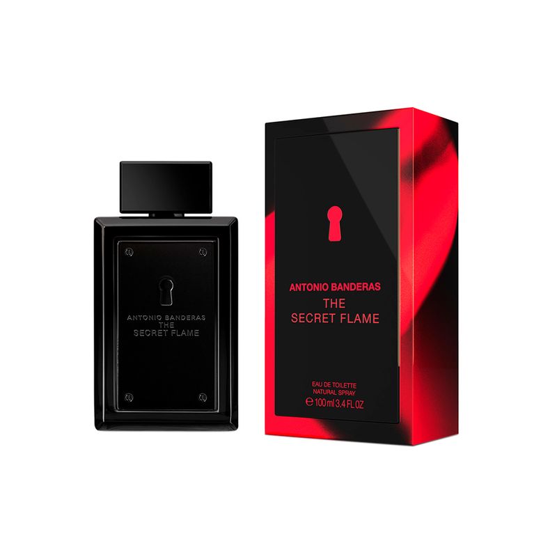Perfume-Banderas-The-Secret-Flame-Masculino-Eau-de-Toilette-100-ml-Frasco-e-Caixa