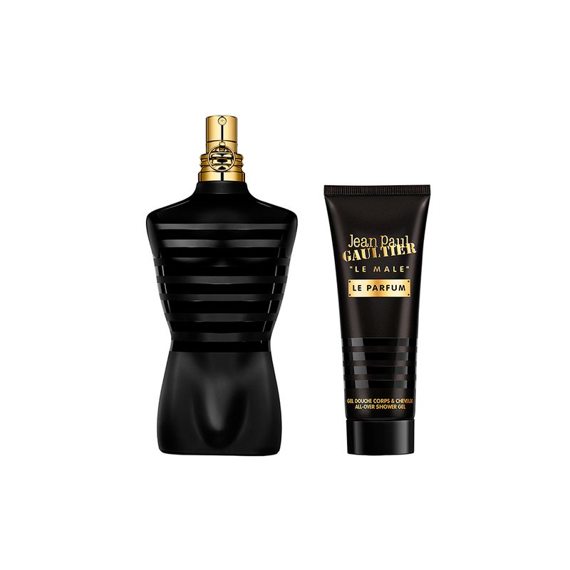 Kit-Perfume-Jean-Paul-Gaultier-Le-Male-Le-Parfum-Masculino-Eau-de-Parfum-125-ml---Gel-de-Banho-75-ml-Produtos
