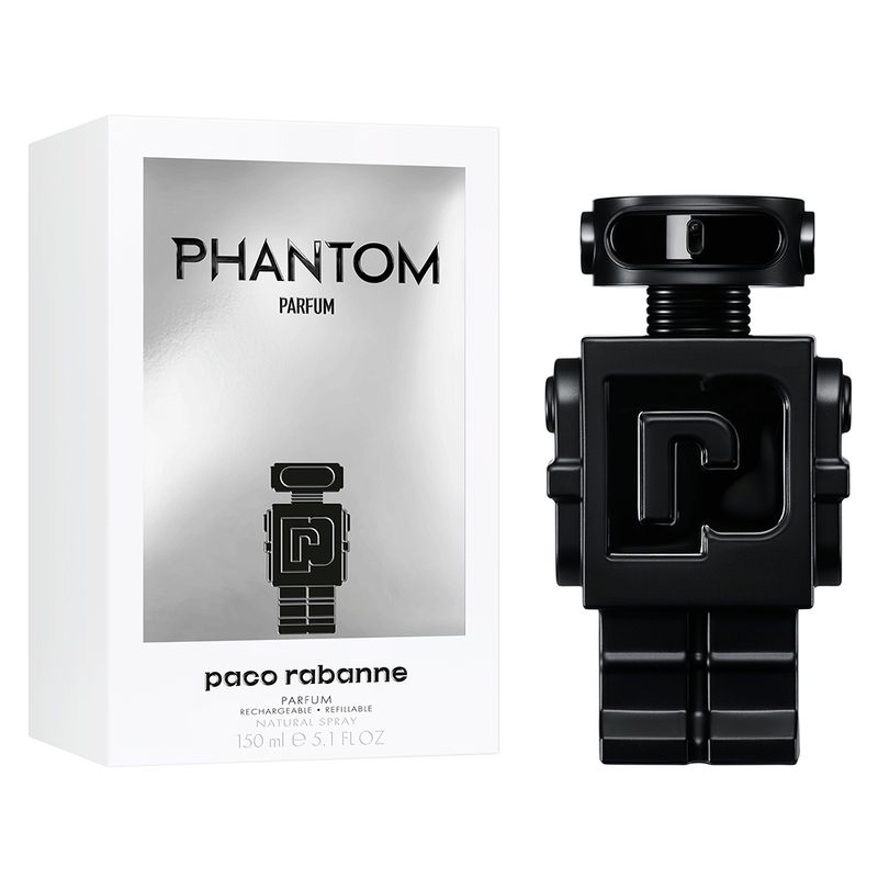 Perfume-Paco-Rabanne-Phantom-Masculino-Parfum-Refil-150-ml-Caixa-e-Frasco
