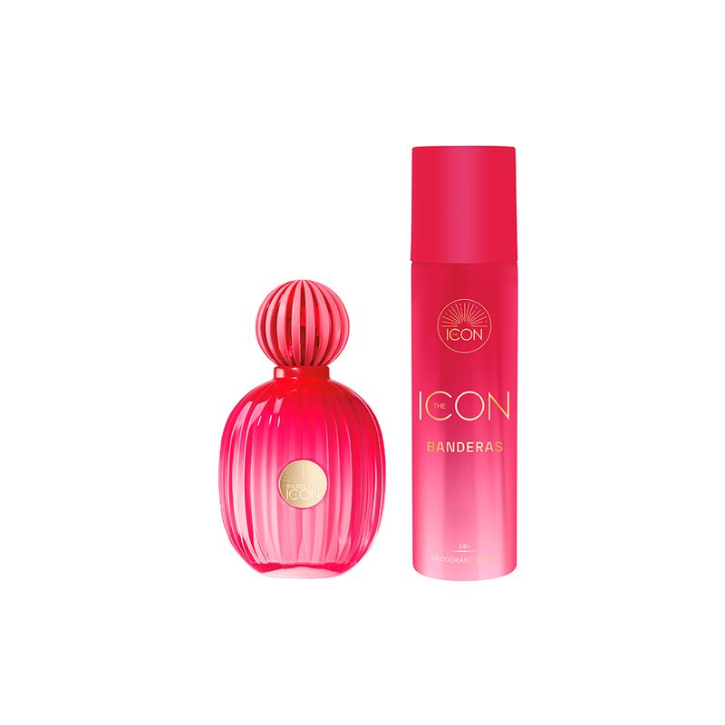 Kit-Perfume-Banderas-The-Icon-Woman-100-ml---Desodorante-150-ml-Produtos