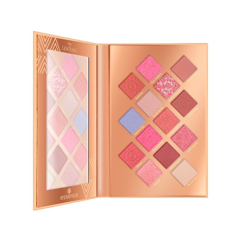 Paleta-de-Sombras-em-Po-Essence-Disney-The-Lion-King-14-Shades-02-Strong-From-Sunrise-To-Sunset-112-g-Vitrine