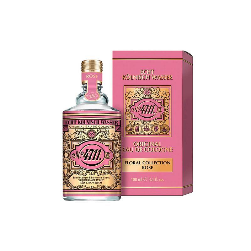Colonia-4711-Floral-Collection-Rose-Unissex-Eau-de-Cologne-100-ml-Frasco-e-Caixa