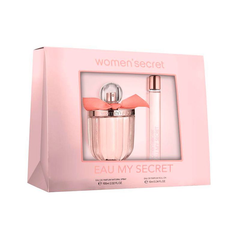 Kit-Perfume-Women-Secret-Eau-My-Secret-Feminino-Eau-de-Parfum-100-ml---Roll-on-Miniatura-10-ml-Vitrine