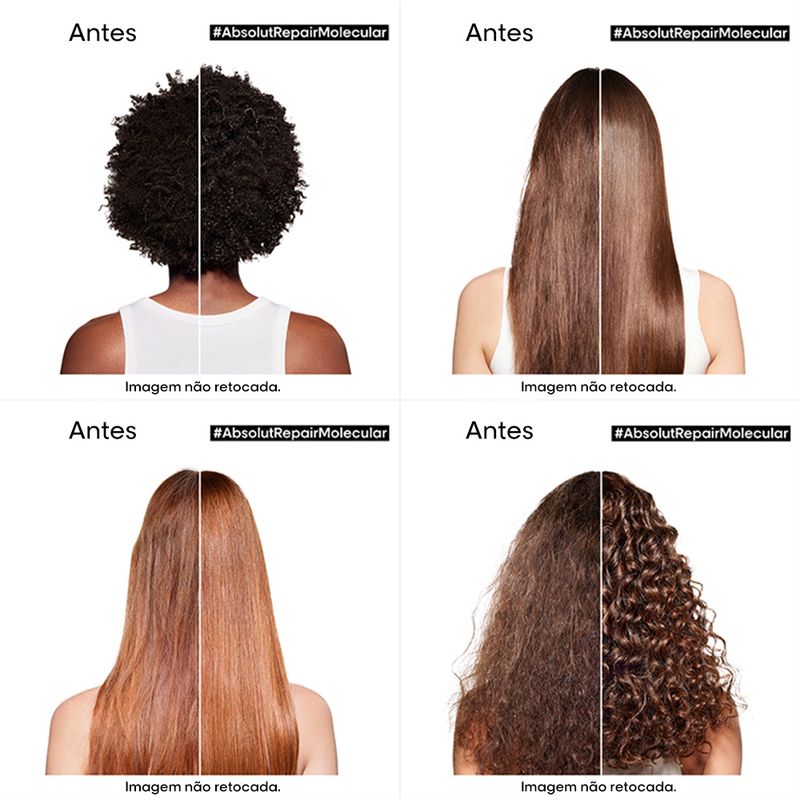 Shampoo-L-Oreal-Professionnel-Absolut-Repair-Molecular-300-ml-Antes-e-Depois
