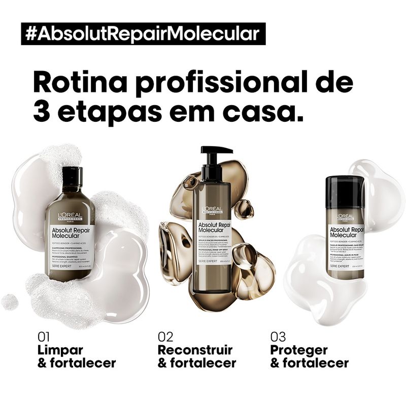 Shampoo-L-Oreal-Professionnel-Absolut-Repair-Molecular-300-ml-Rotina