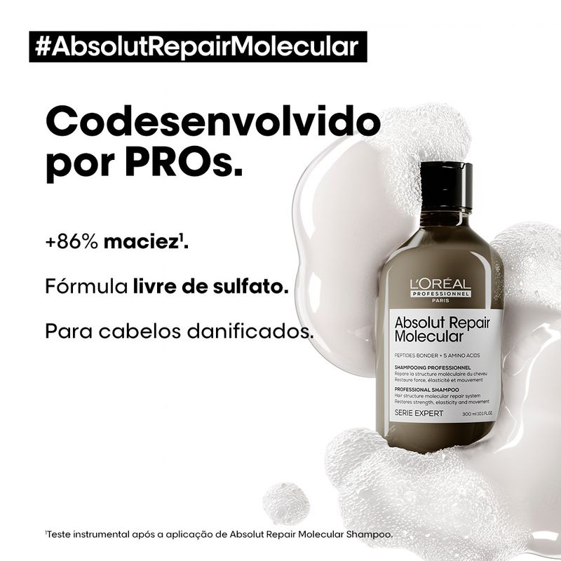 Shampoo-L-Oreal-Professionnel-Absolut-Repair-Molecular-300-ml-Codesenvolvido