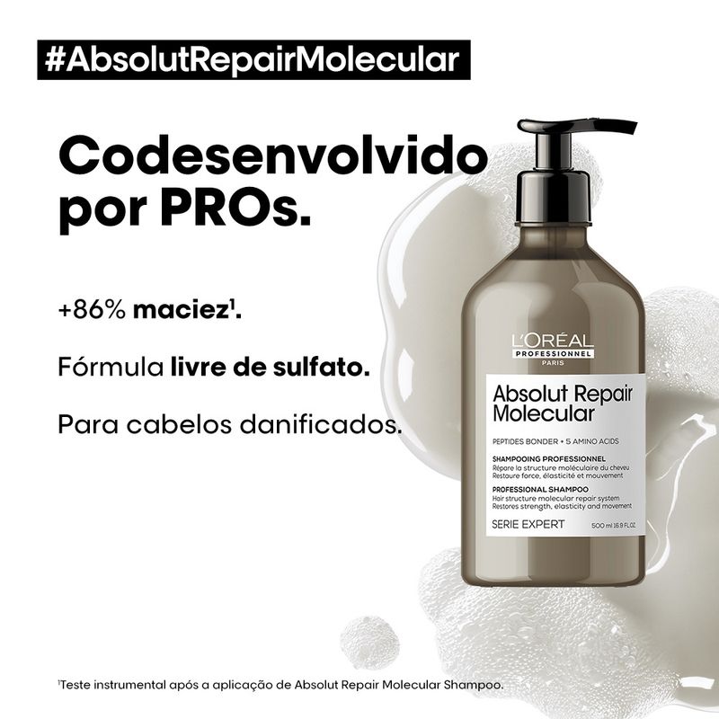 Shampoo-L-Oreal-Professionnel-Absolut-Repair-Molecular-500-ml-Codesenvolvido