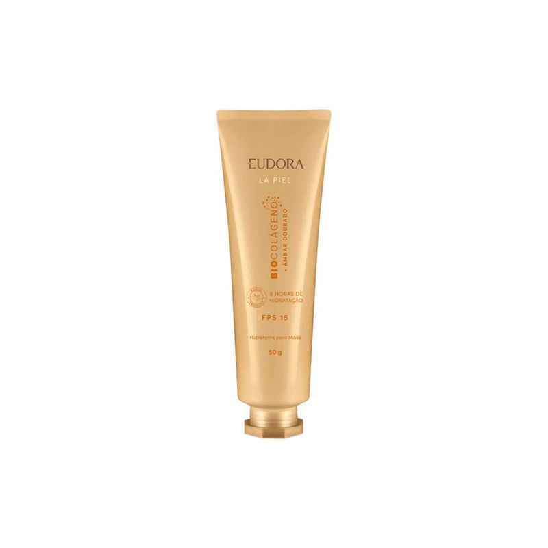 Creme-Hidratante-para-as-Maos-Eudora-La-Peil-Biocolageno---Ambar-Dourado-FPS-15-50-g-Vitrine