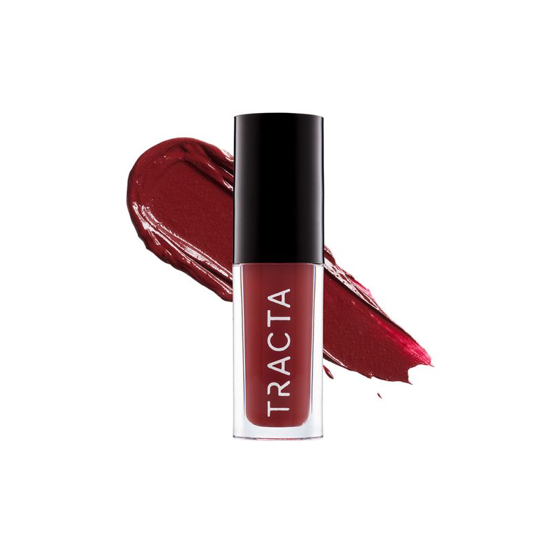 Batom-Liquido-Semi-Matte-Tracta-Soft-Matte-Savage-Sexy-4-ml-Produto-e-Textura