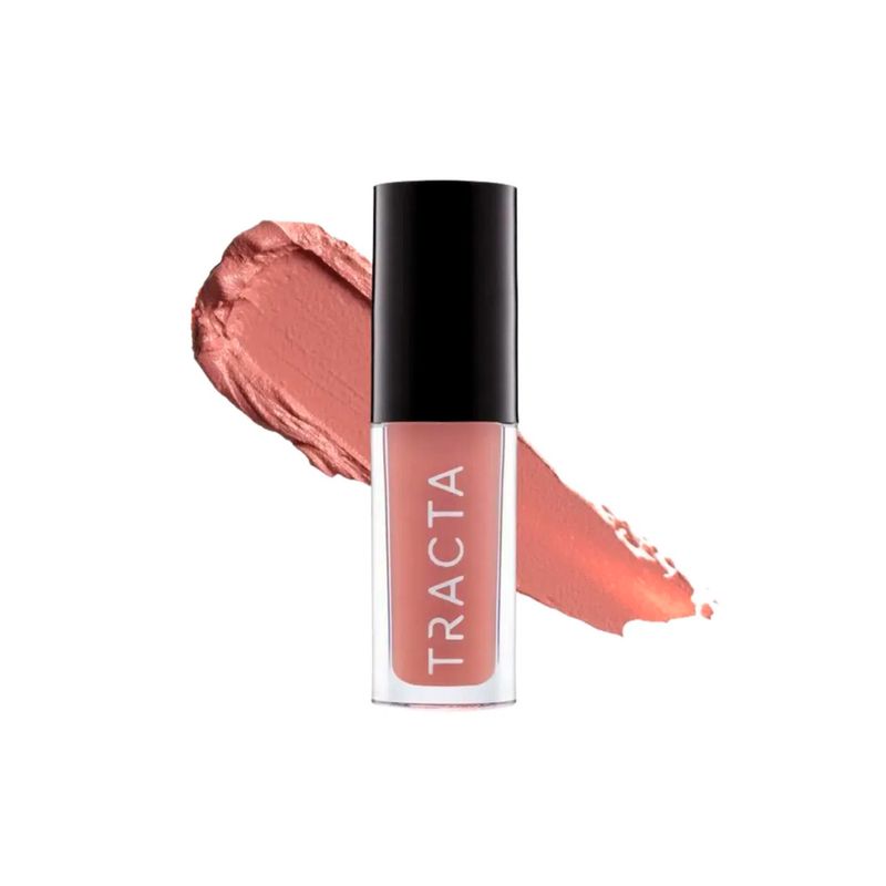 Batom-Liquido-Semi-Matte-Tracta-Soft-Matte-Savage-Vintage-4-ml-Produto-e-Textura