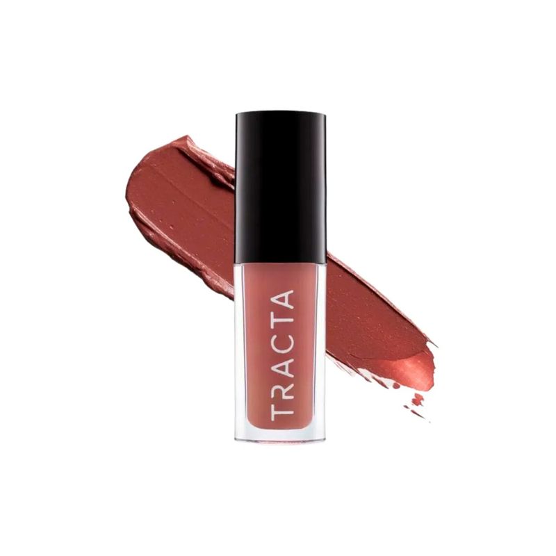 Batom-Liquido-Semi-Matte-Tracta-Soft-Matte-Wood-4-ml-Produto-e-Textura