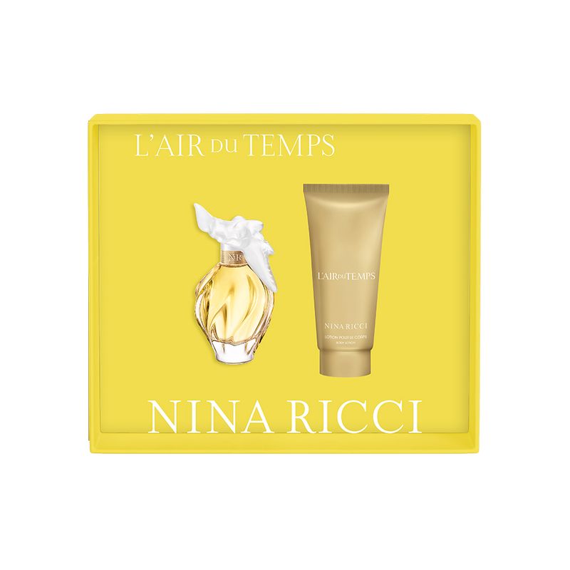 Kit-Perfume-Nina-Ricci-L-Air-du-Temps-Feminino-Eau-de-Toilette-50-ml---Locao-Corporal-75-ml-Vitrine